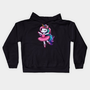 Ballet Unicorn Ballerina Kids Hoodie